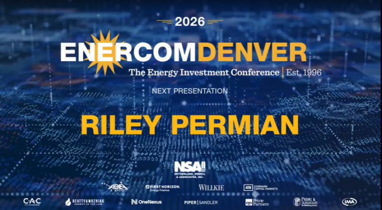 Exclusive: Riley Permian at EnerCom Denver – The Energy Investment Conference 2026