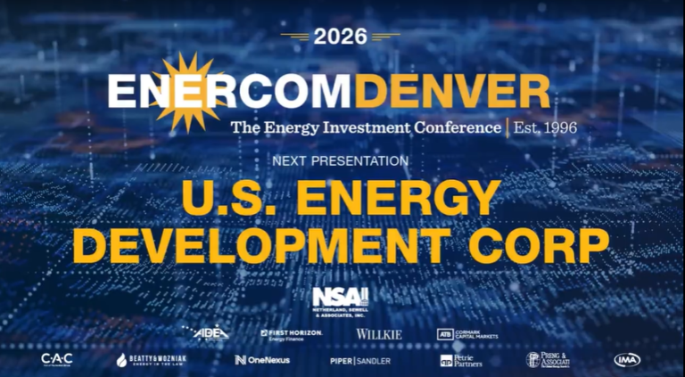 Exclusive: U.S. Energy Development Corporation at EnerCom Denver – The Energy Investment Conference 2026